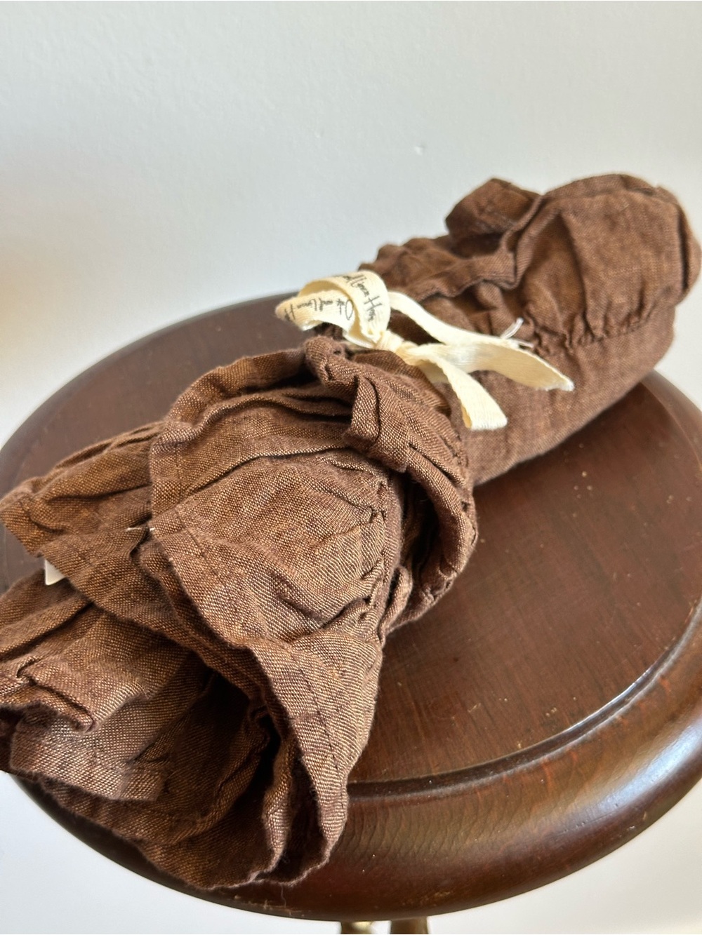 Brown Linen Pillow Cover